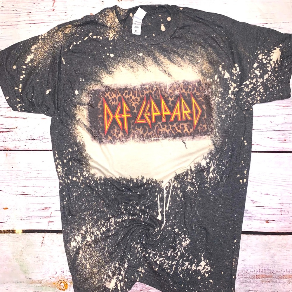 Def Leopard Bleached Tee
